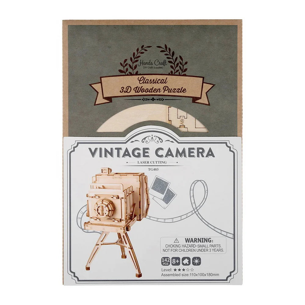 Puzzel 3D Vintage Camera-3