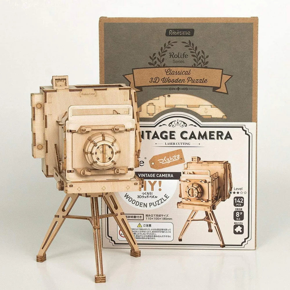 Puzzel 3D Vintage Camera-8