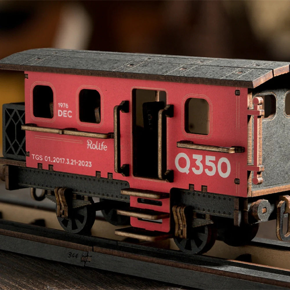 Puzzel 3D Vintage stoomtrein-5