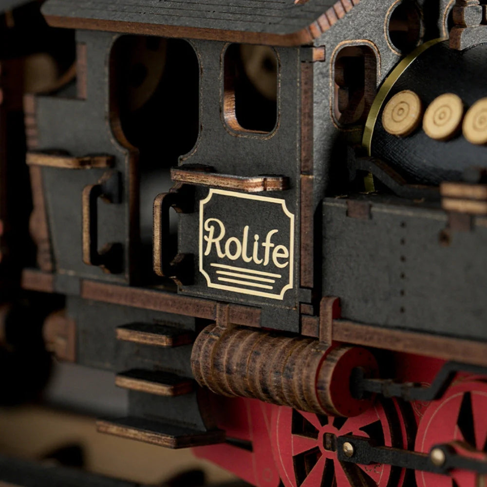 Puzzel 3D Vintage stoomtrein-6