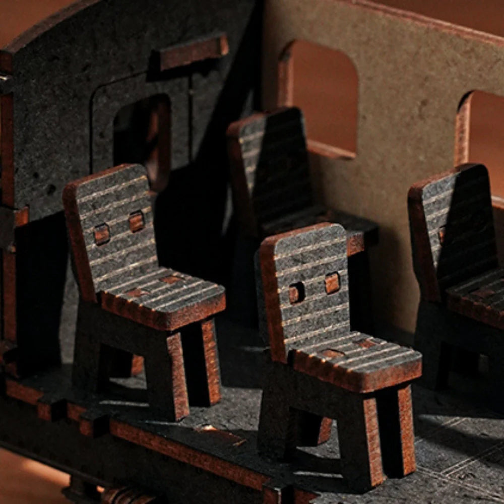 Puzzel 3D Vintage stoomtrein-7