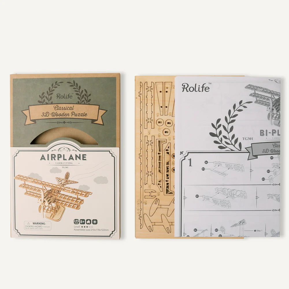 Puzzel 3D Vliegtuig-10