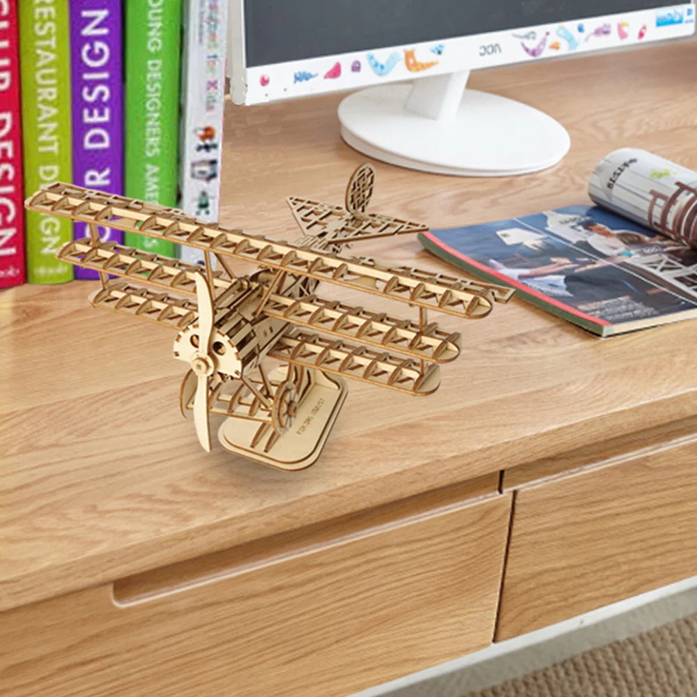 Puzzel 3D Vliegtuig-4