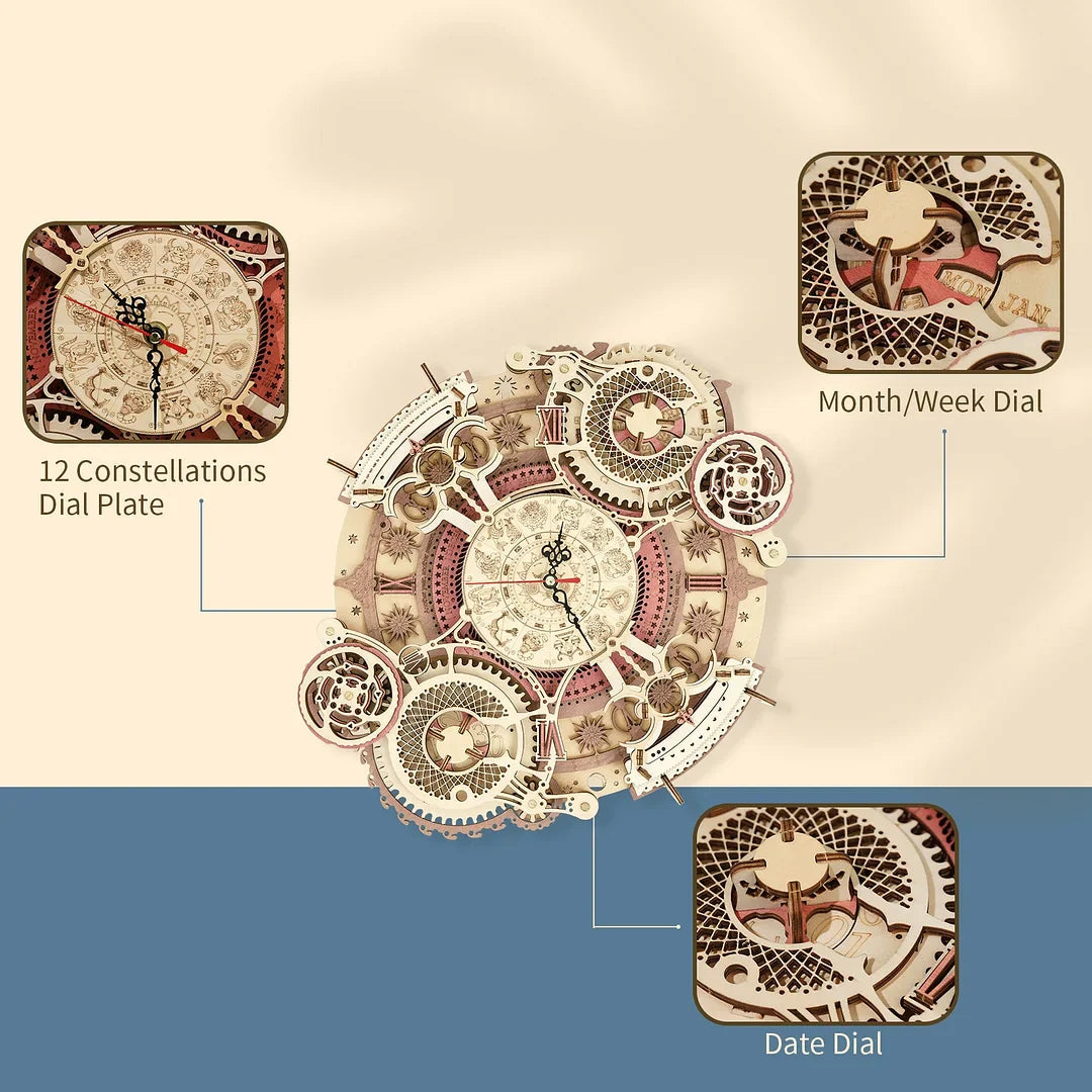 Puzzel 3D Wandklok Zodiak-4