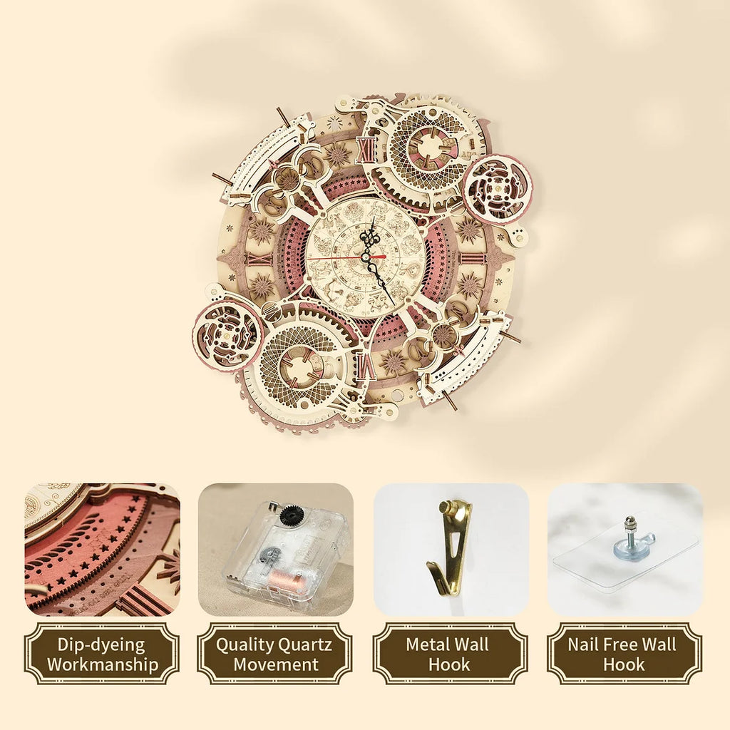 Puzzel 3D Wandklok Zodiak-5