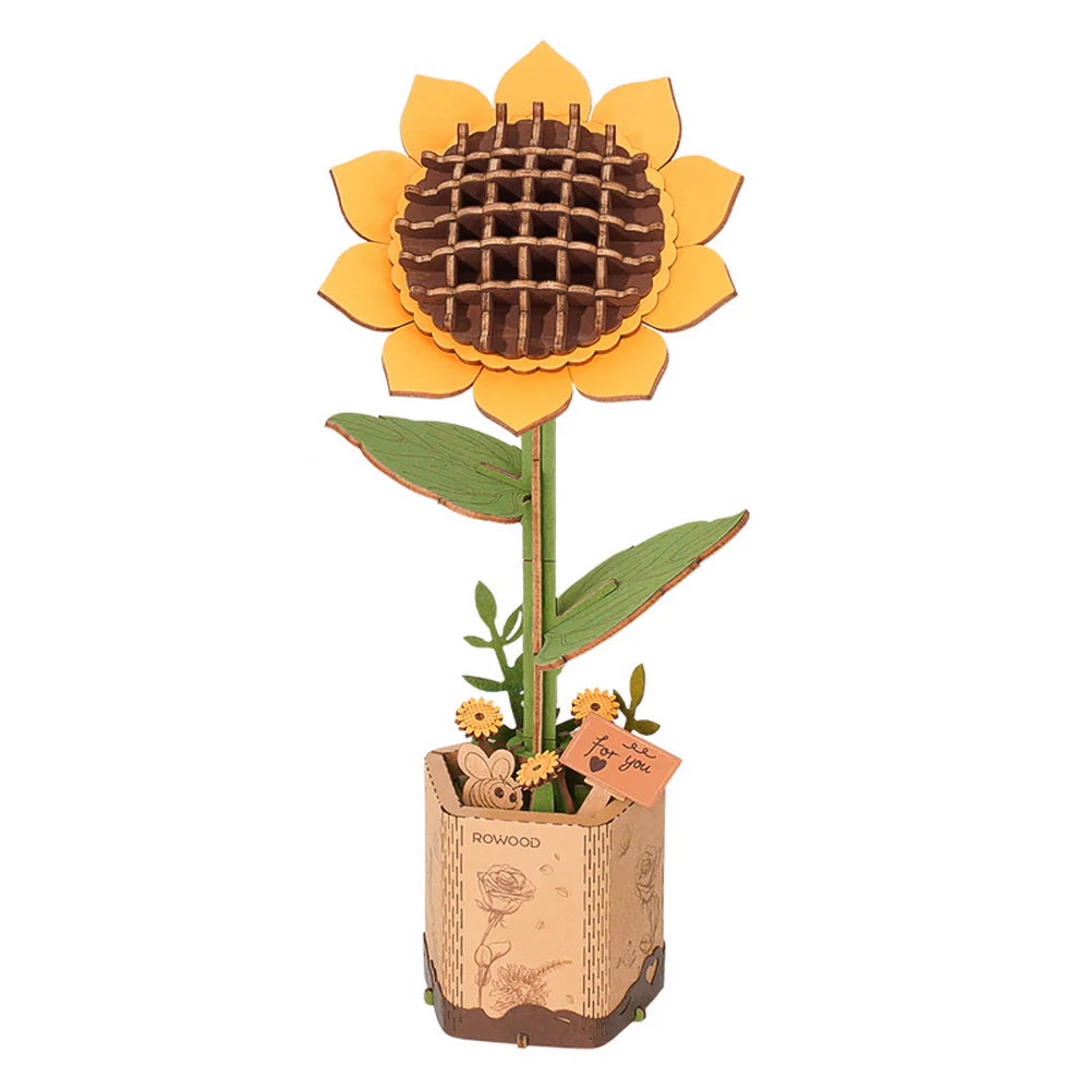 Puzzel 3D Zonnebloem-2